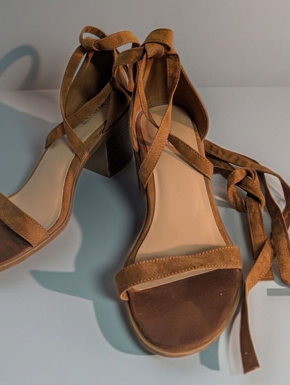 Merona Matilda Wrap-around Lace-up Block Heel Sandal Size 9.5